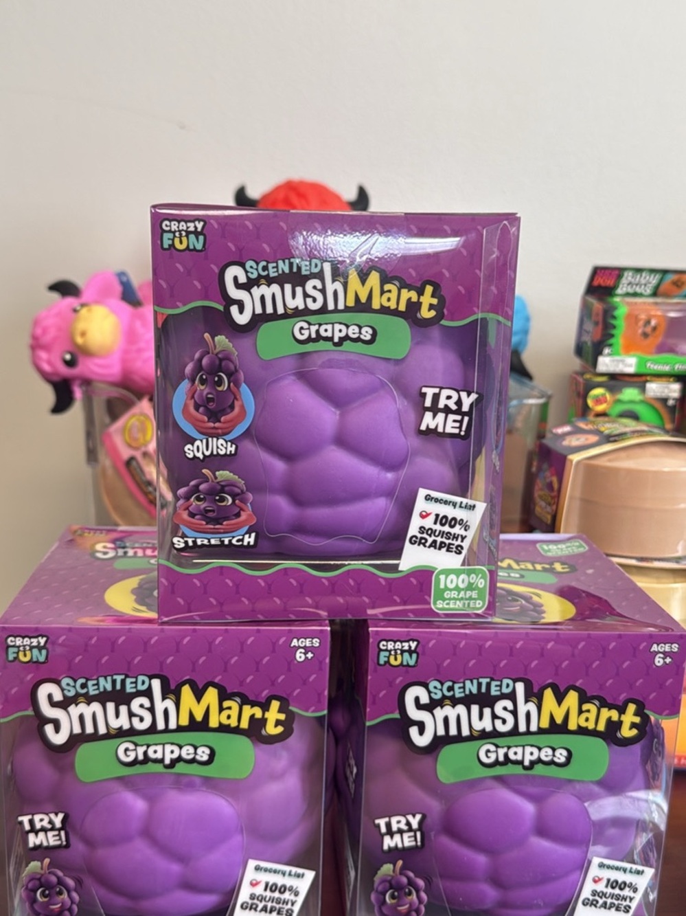 Scented SmushMart Grapes - Purple Qty 1